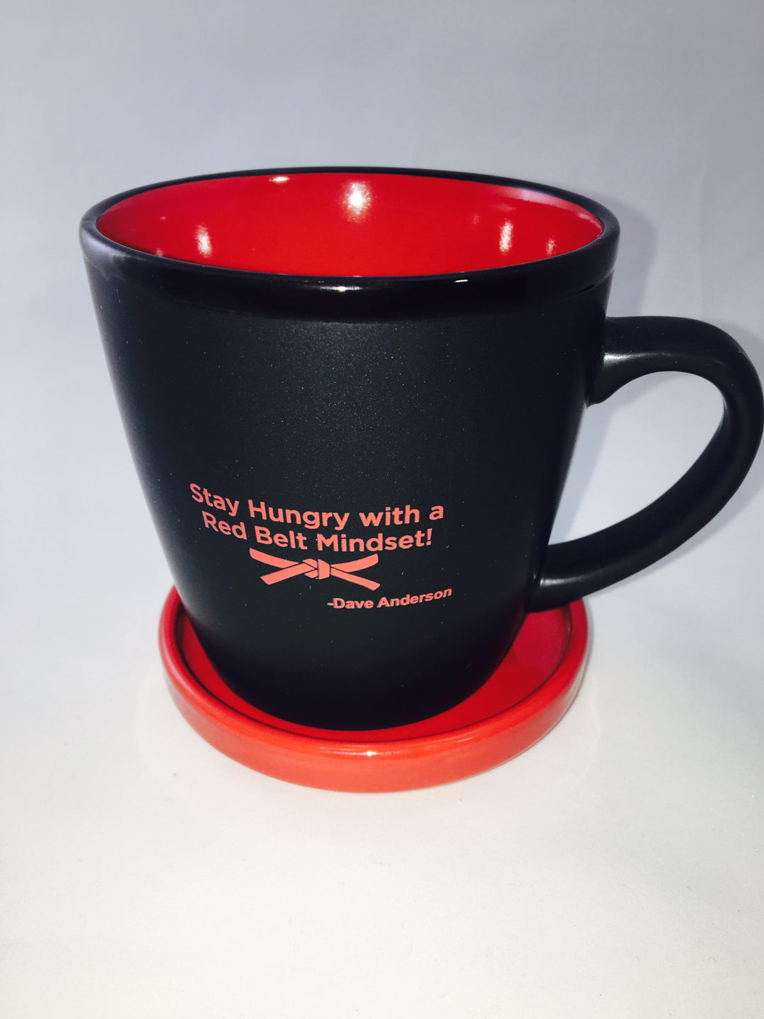 Stay Hunrgy Red Belt Mug